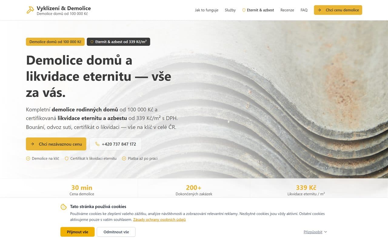 Náhled webu vyklizenidemolice-levne.cz